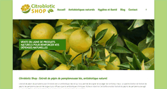 Desktop Screenshot of citrobiotic-shop.com
